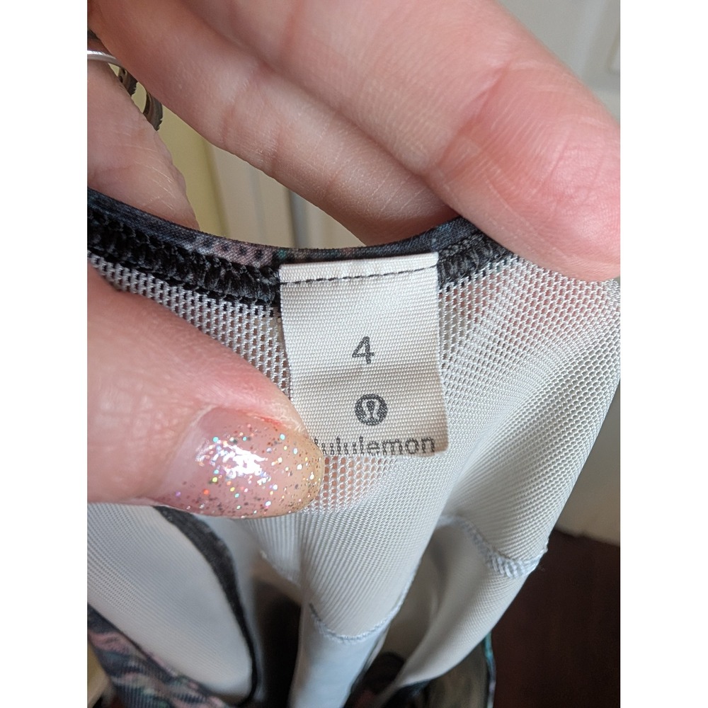 Lululemon Sculpt Tank Top Women 4 Dappled Daze Multi Mesh Back Racerback Active - Picture 5 of 5